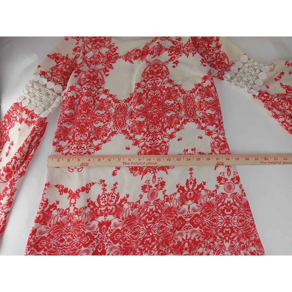 By Together Women's Floral Print Lined Bell Sleeve Blouse Dress size M - Picture 4 of 11